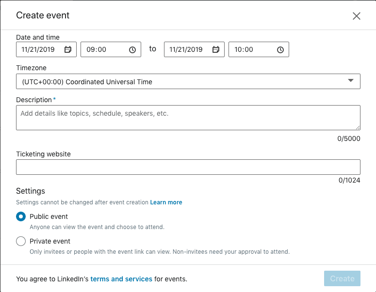 LinkedIn Events: Den anden halvdel af eventsiden.